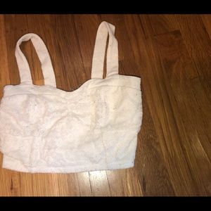 White crop top